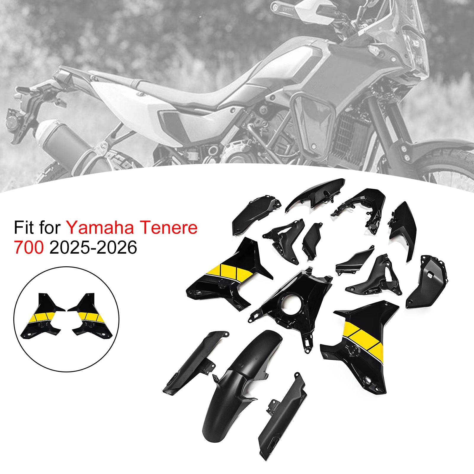 Injection Bodywork Fairing Kit for Yamaha Tenere 700 T700S 2025-2026