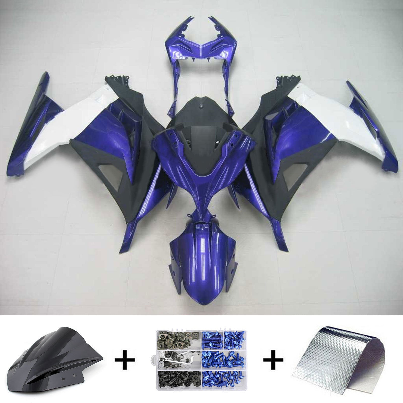 2013-2024 Kawasaki EX300/Ninja300 Injection Fairing Kit Bodywork Plastic ABS