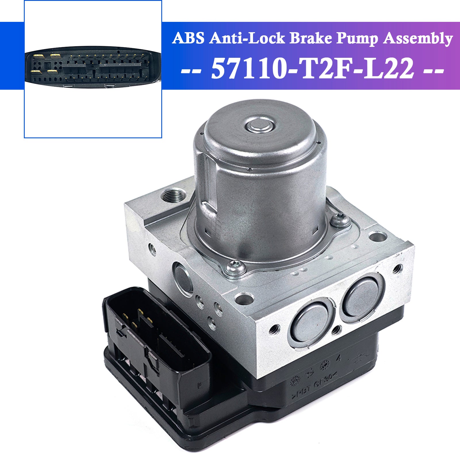2014 Honda Accord Sport 2.4L ABS Anti-Lock Brake Pump Assembly 57110-T2F-L22