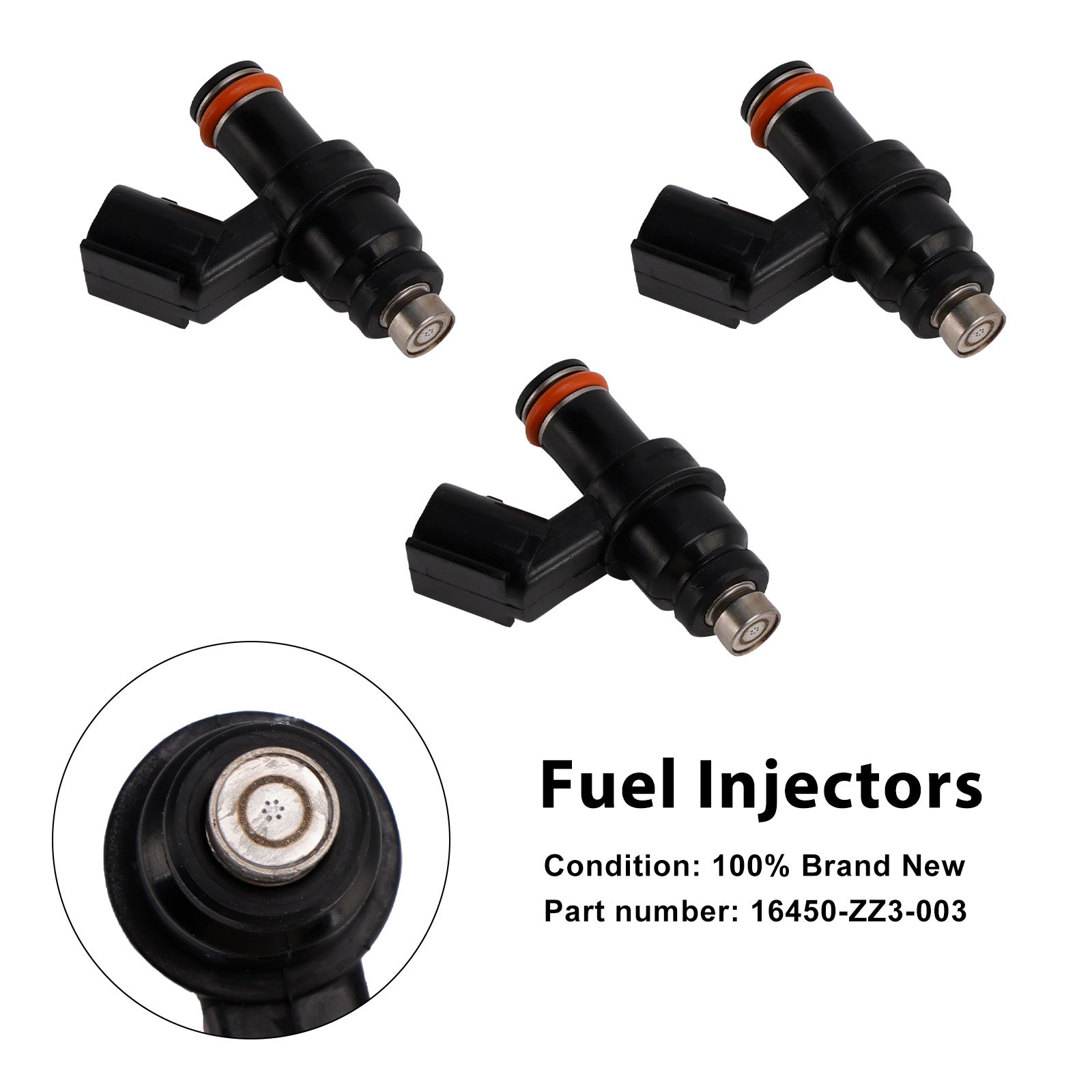 Fuel Injectors Fit for Honda 1998 60HP BF60A 16450-ZZ3-003 3PCS&nbsp;