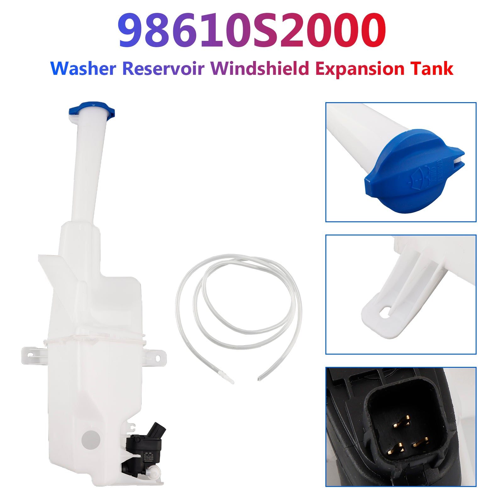 2019-2020 For Hyundai Santa Fe Se Washer Reservoir Windshield Expansion Tank 98610-S2000