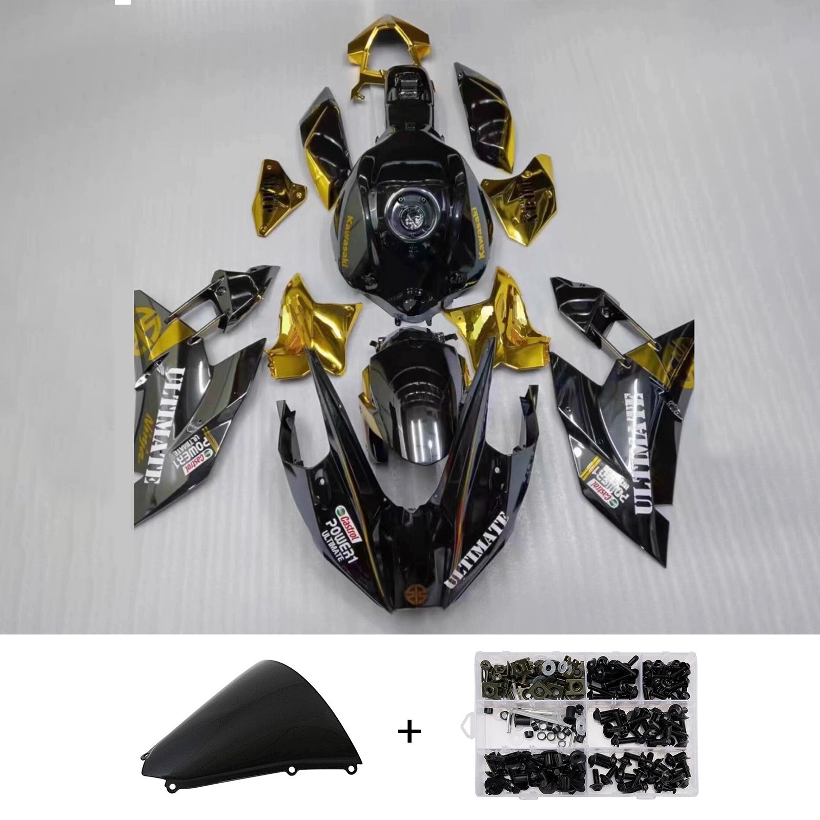 Injection Fairing Kit Bodywork ABS fit For Kawasaki Ninja H2 2015-2025