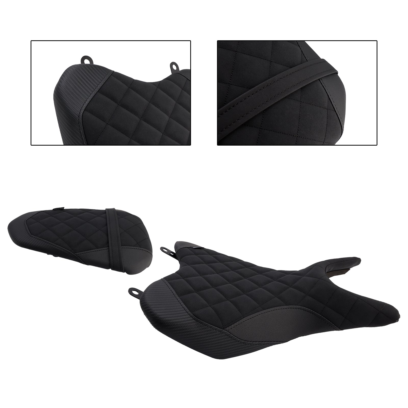 2025- For Yamaha Yzf-R3 2025- Mt-03 Driver&Passenger Seat Rear Cushion Black