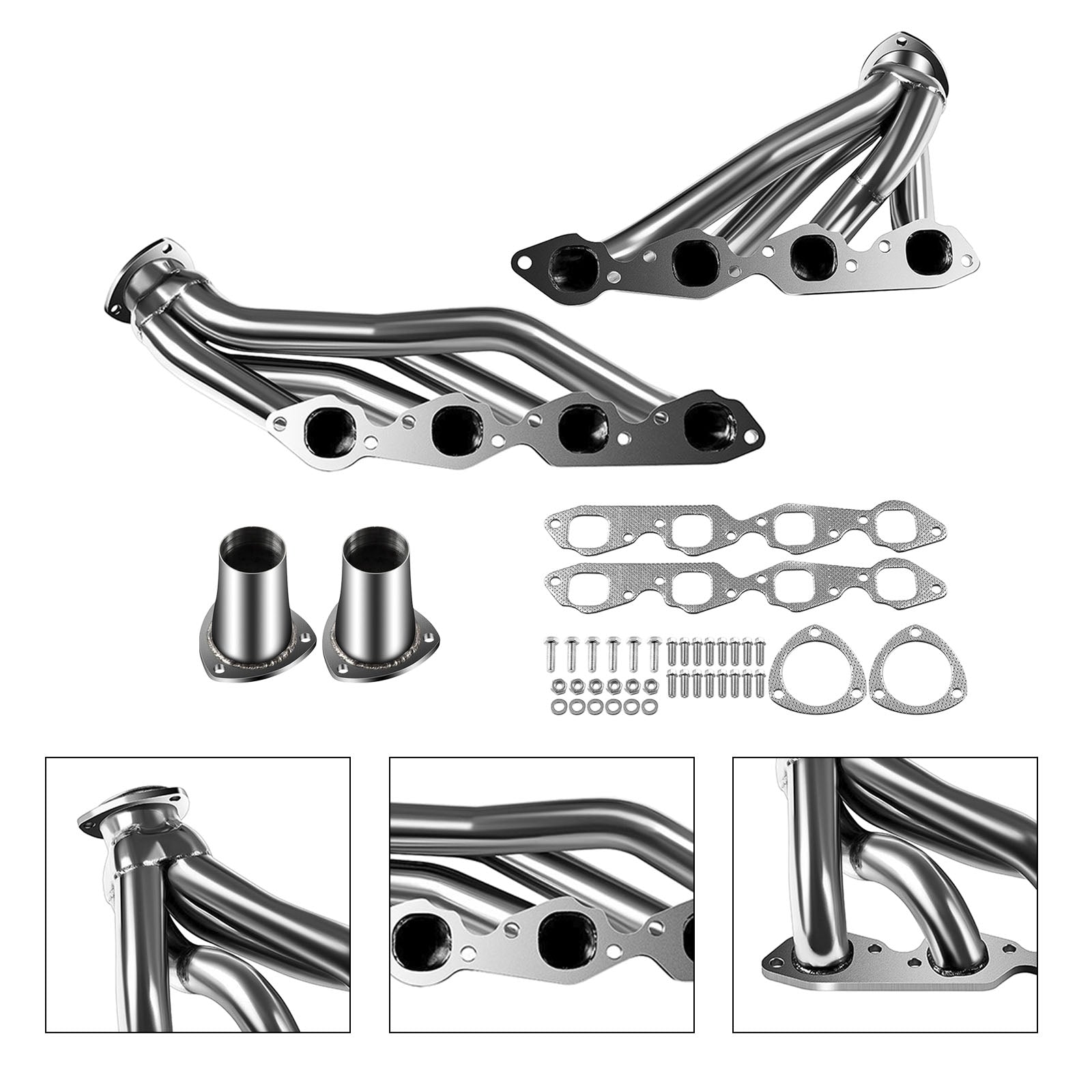 Exhaust Manifold Shorty Header Fit Chevy Bel Air 1971-1972 Fit Biscayne 6.6L