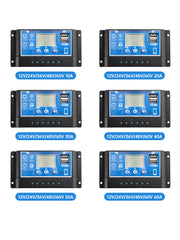 12V-60V PWM Solar Controller Display Current Solar Street Light Control 0V Start