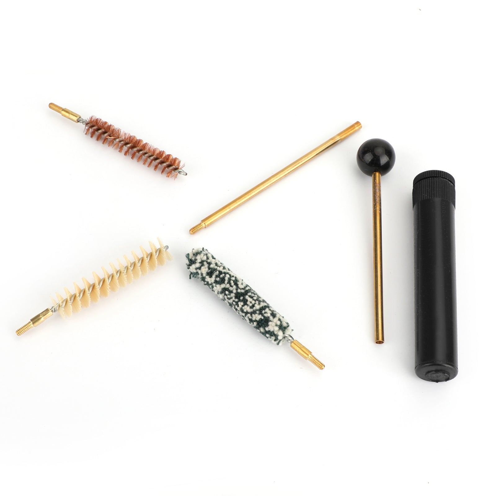 Gun Cleaning Kit for Cal .38 .357 9mm Pistol and Revolver Universal Brushes