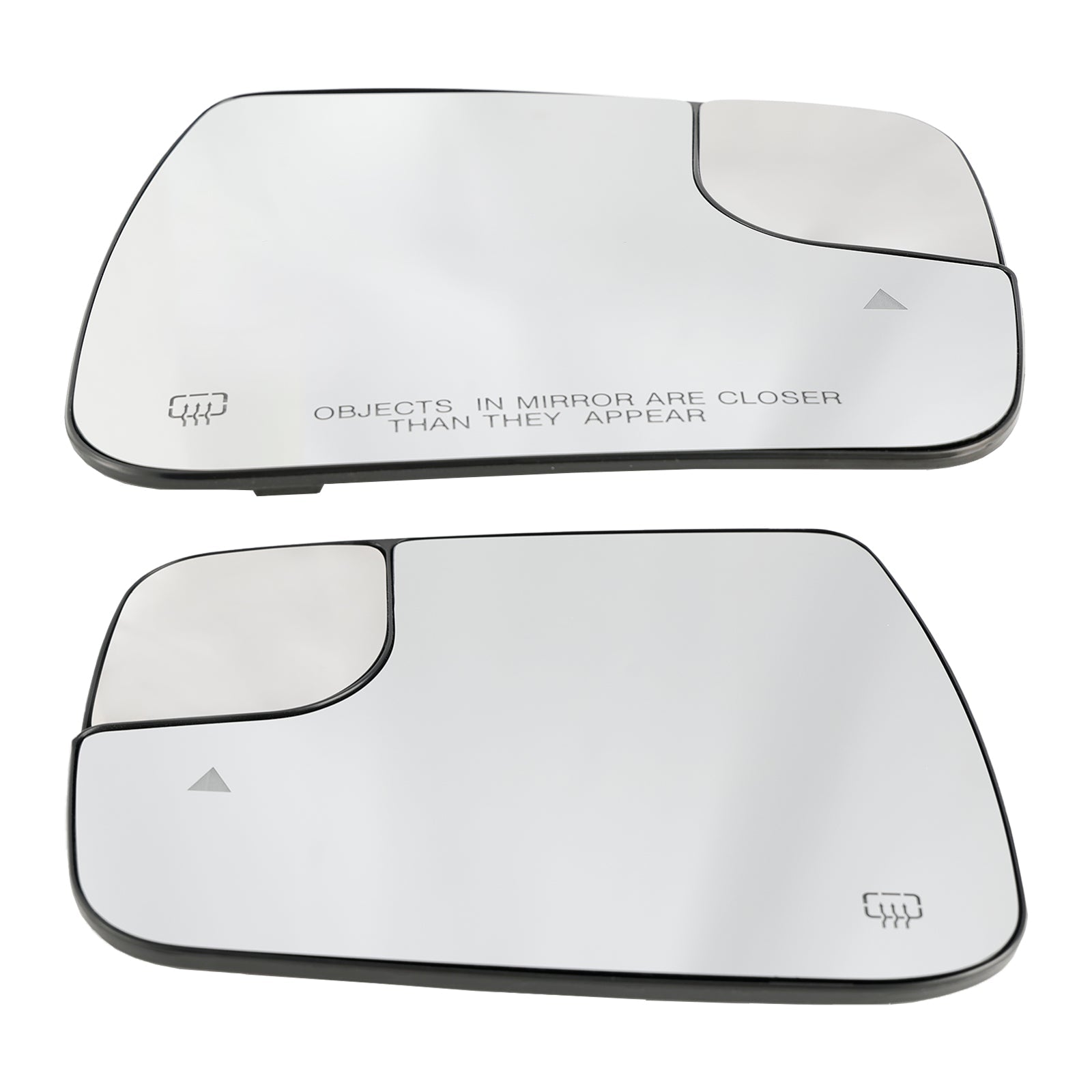 2 × Blind Spot + Heat Exterior Mirror Glass For Dodge Ram 1500 2500 19-21