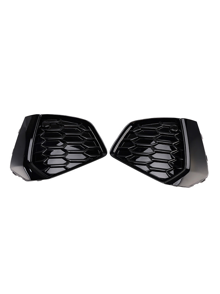 2021 2022 2023 Audi A3 S-line Black Front Honeycomb Fog Light Grille Cover