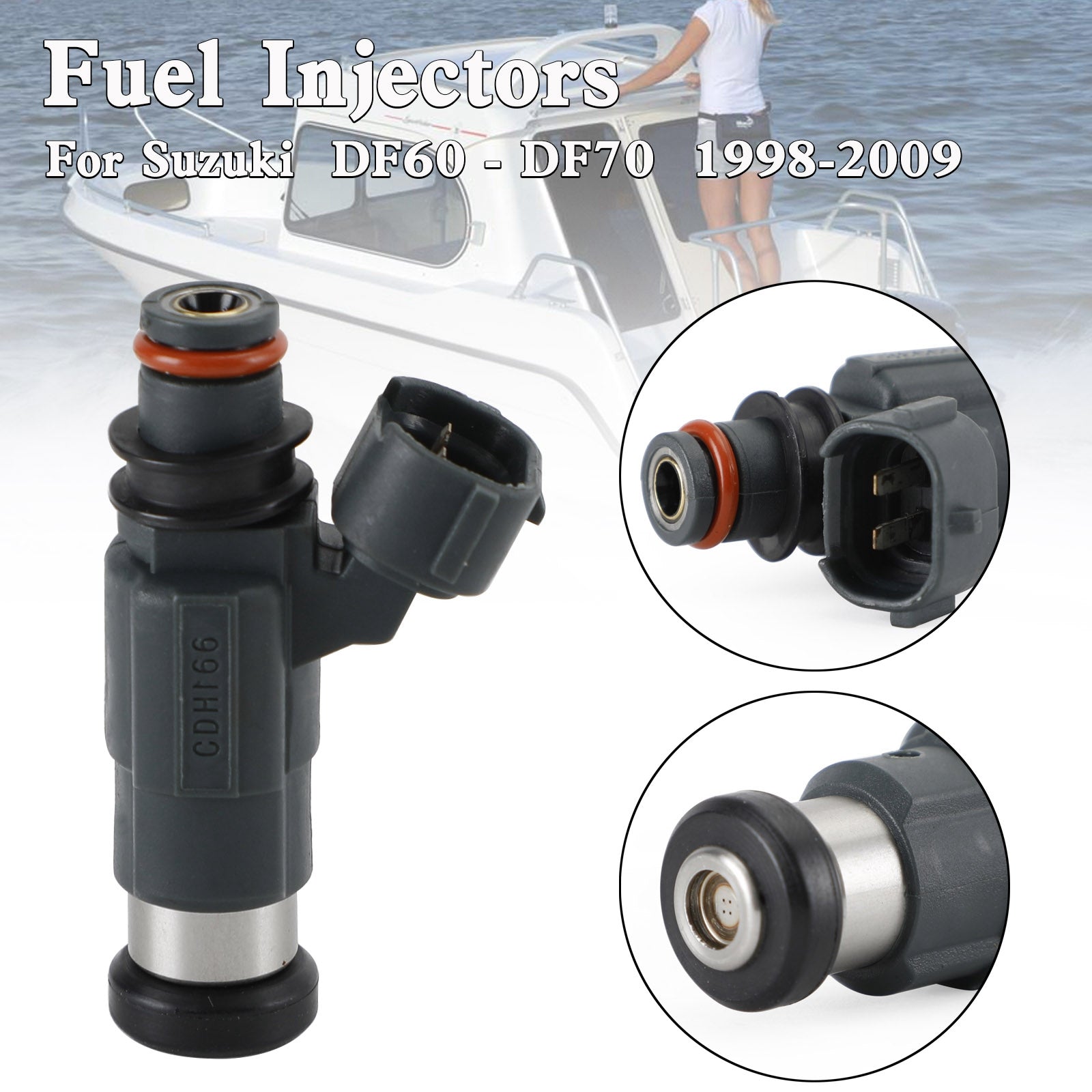 15710-66D00 Fuel Injectors CDH166 For Suzuki DF60-DF70 1998-2009