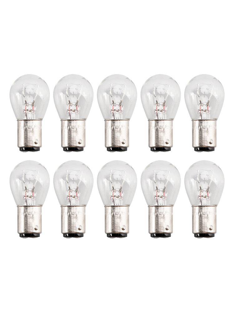 10PCS Car Light Tubular Lamp bulb P21/5W BAY15D 7528 12V 21/5W For OSRAM