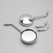 Chrome M10 Rearview Mirrors - 2 Type Stems For Kawasaki Z1 Z1000 Z 900 Z 1000
