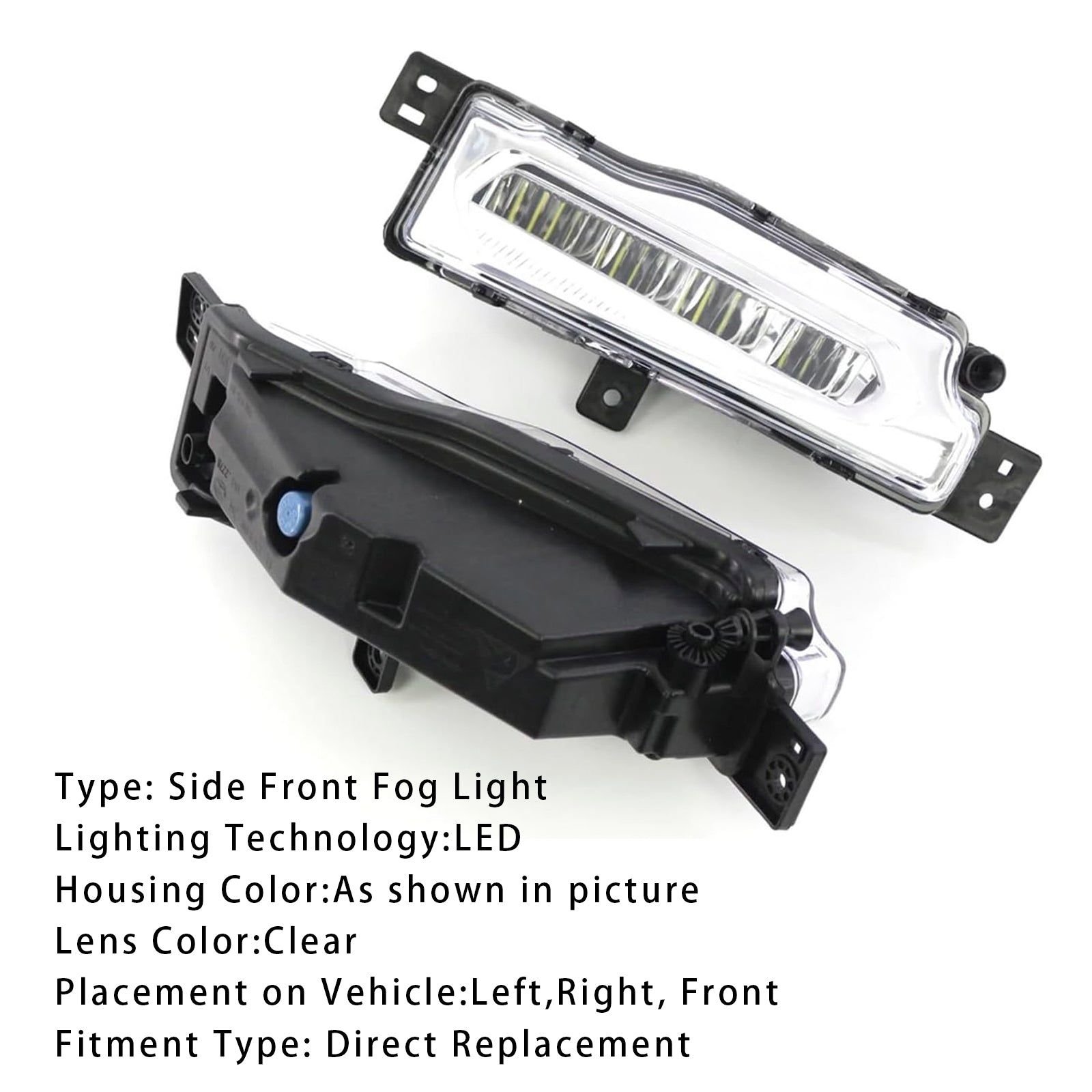 2018-2019 BMW X3 G01 G08 X4 G02 Pair LED Front Bumper Fog Lights 63177412528
