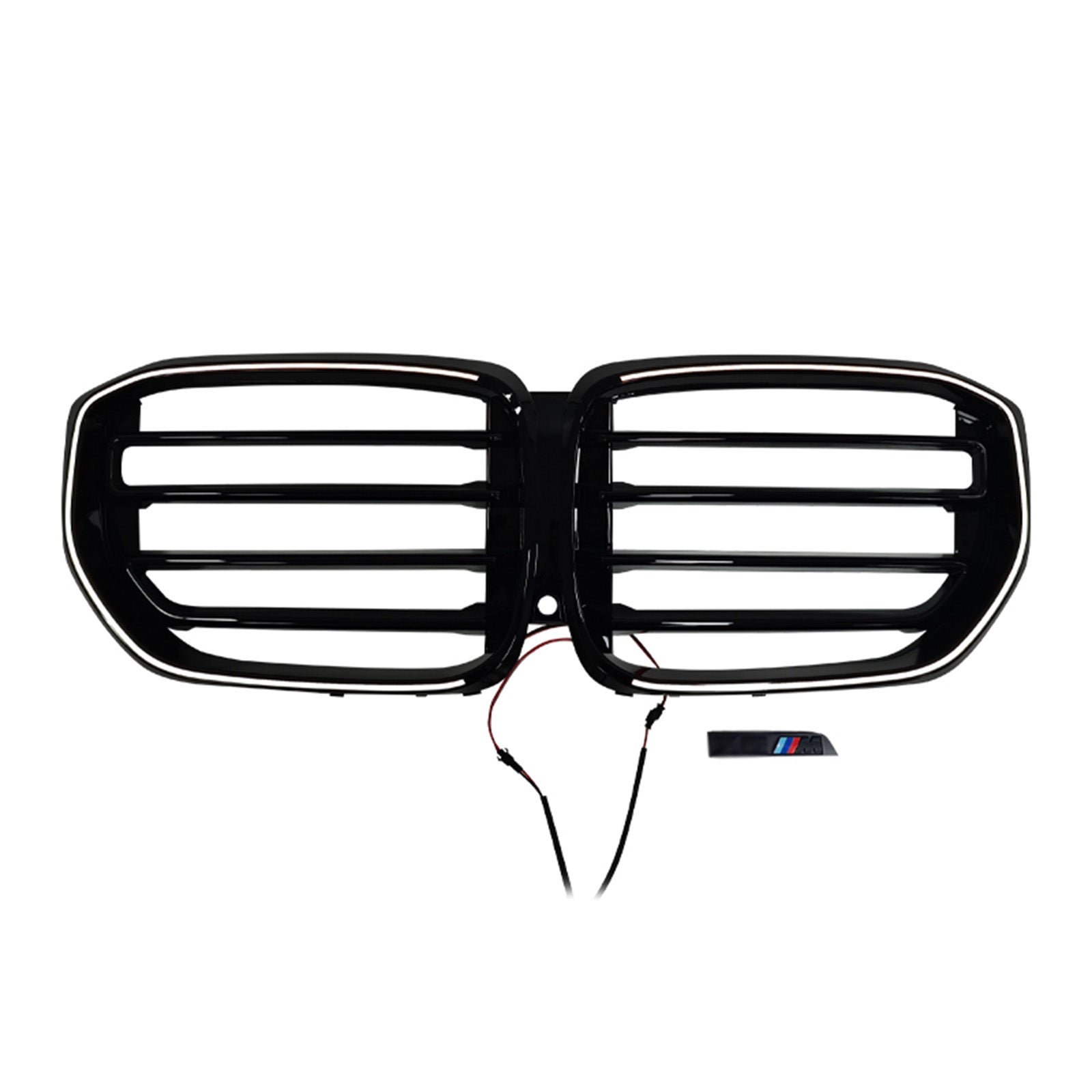 2024+ Fit BMW G05 LCI X5 Single Line W/LED M-Style Front Bumper Grille Grill
