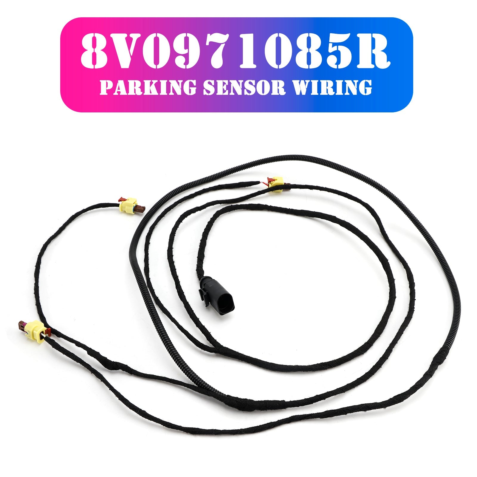 2018-2023 Audi A3 8V Parking Sensor Wiring Loom Front With Plugs 8V0971085R