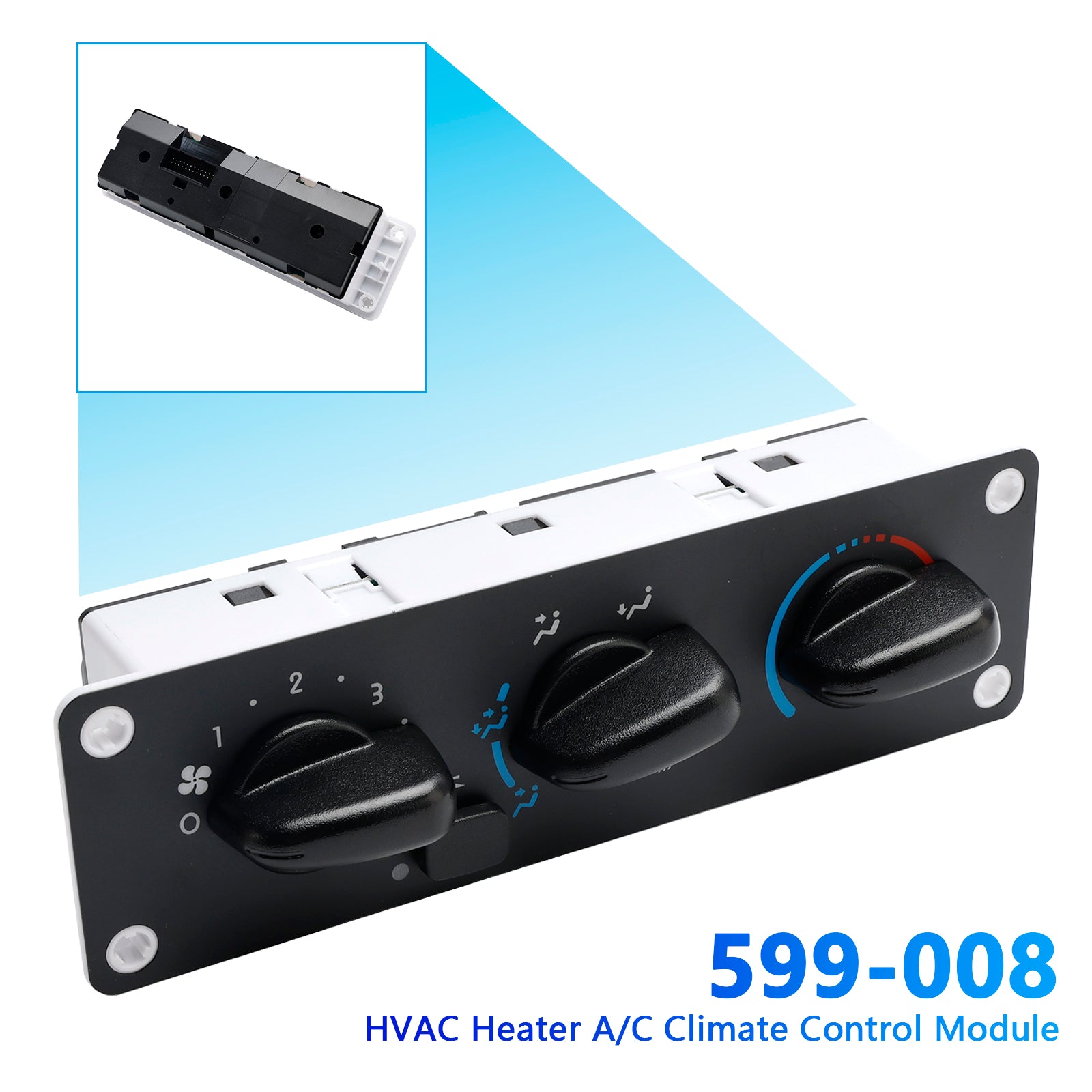 2003-2020 Freightliner M2 112 w/Recirculation HVAC Heater A/C Climate Control Module 599-008