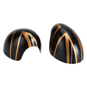 UK Flag Rear View Mirror Cover for MINI Cooper Hardtop F55 F56 Black/Gold