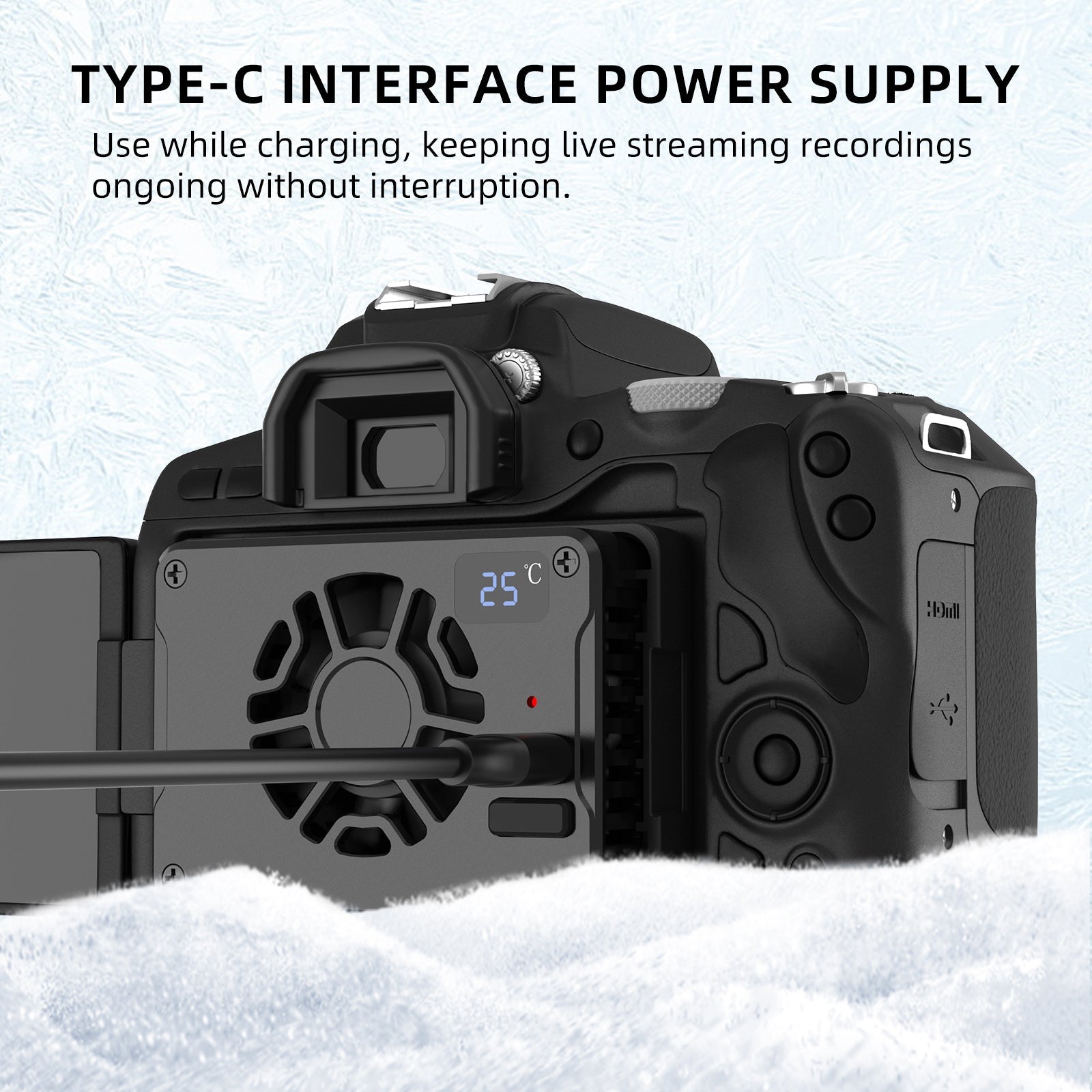 Semiconductor Camera Radiator Slr Cooler Fan For Sony Canon R5/R6/R7/Fuji Xt4
