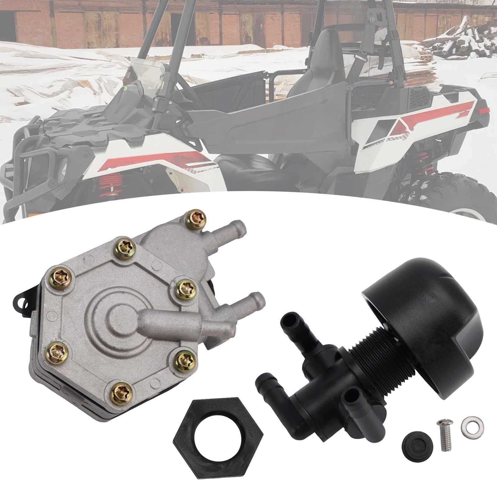 Fuel Pump & Fuel Valve Petcock Kit 2520227 Fits For Polaris Sportsman 400 01-20