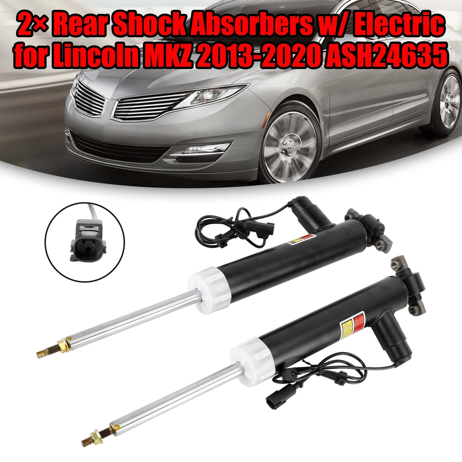 2? Lincoln MKZ 2013-2020 Rear Shock Absorbers w/ Electric ASH24635 Fedex Express