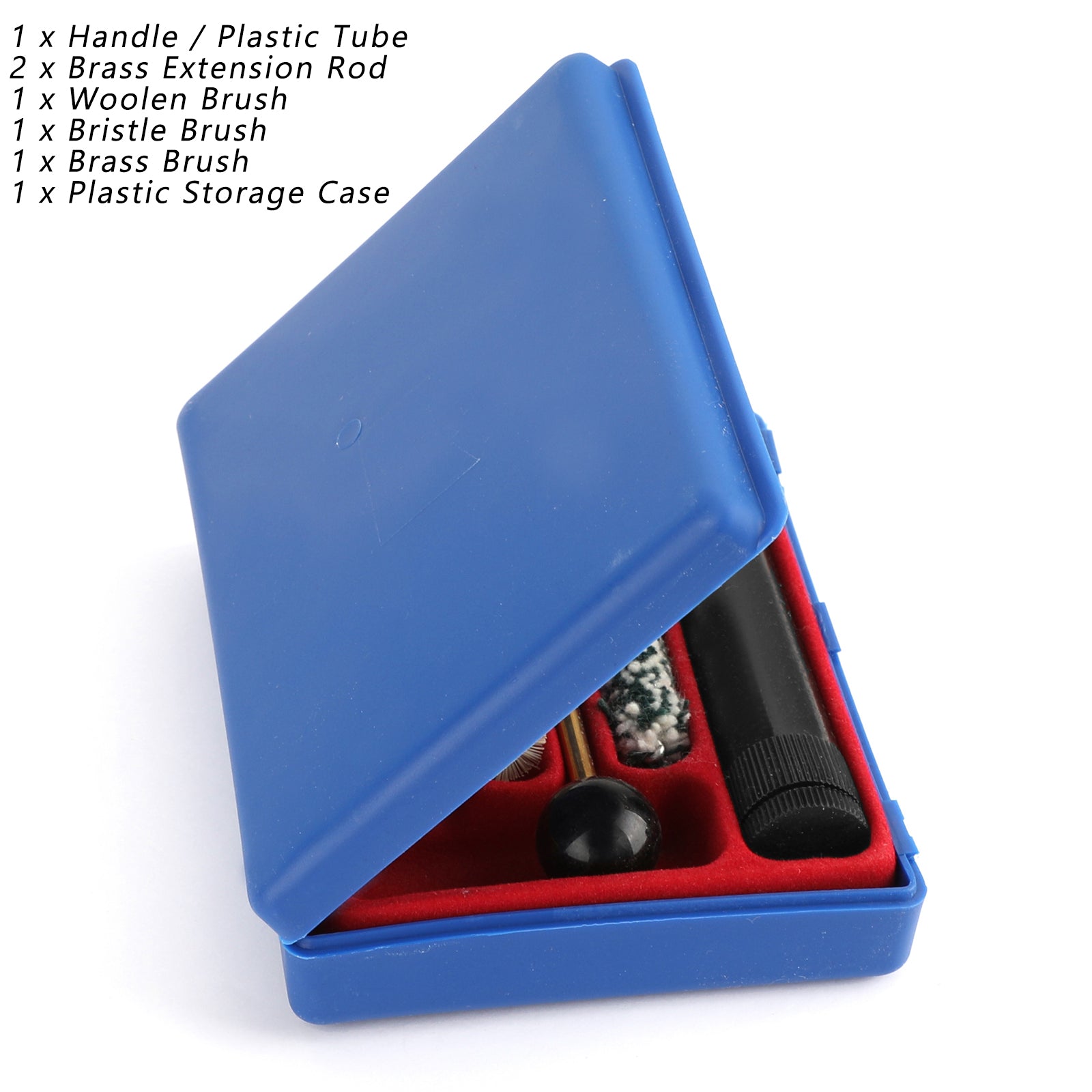 Gun Cleaning Kit for Cal .38 .357 9mm Pistol and Revolver Universal Brushes