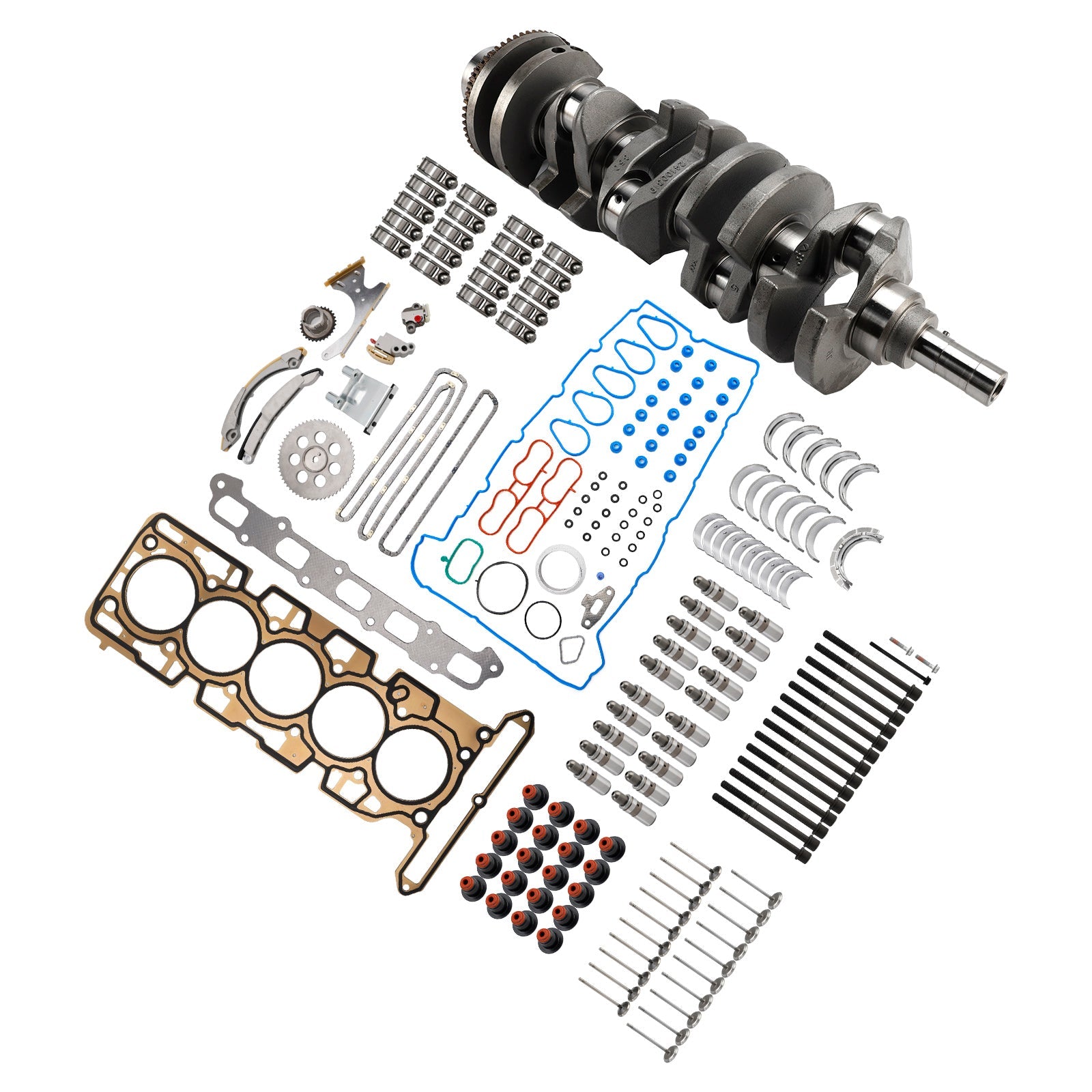 2007-2010 Hummer H3 3.7L 3654CC 223CID L5 DOHC Engine Rebuild Kit Crankshaft 89017791 HS26390PT
