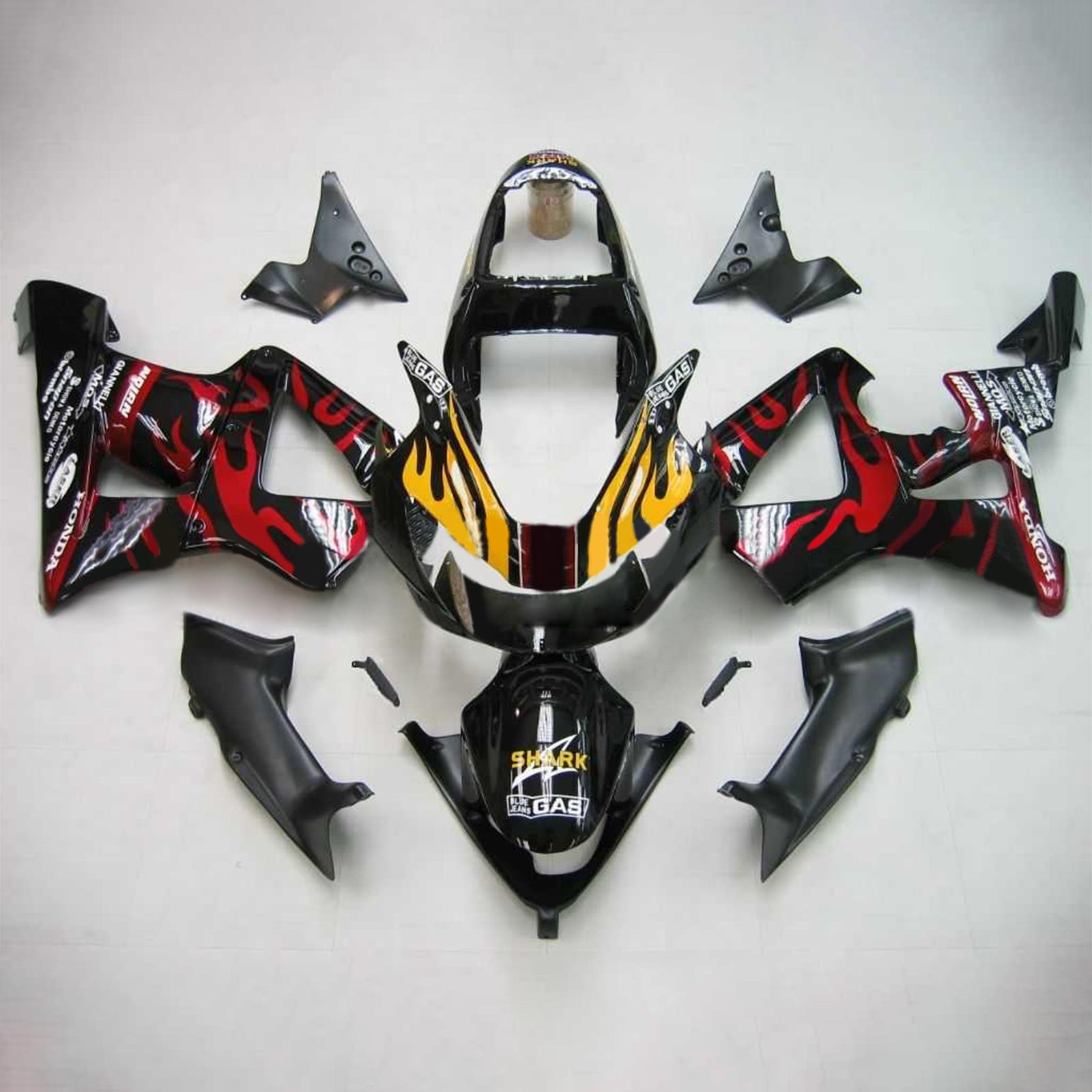 2000-2001 Honda CBR929RR Amotopart Injection Fairing Kit Bodywork Plastic ABS #103