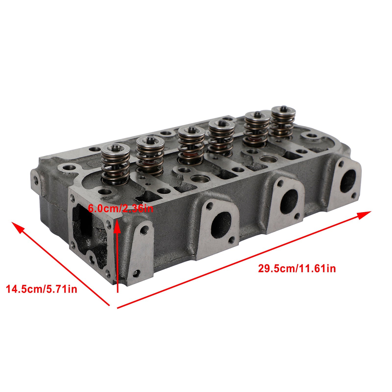 KUBOTA EXCAVATOR U25S KX41-2S KX41-2 KX61-2 KX61-2S KX41H Complete Cylinder Head With Valve Spring & Gasket Kit D1105 RTV1100