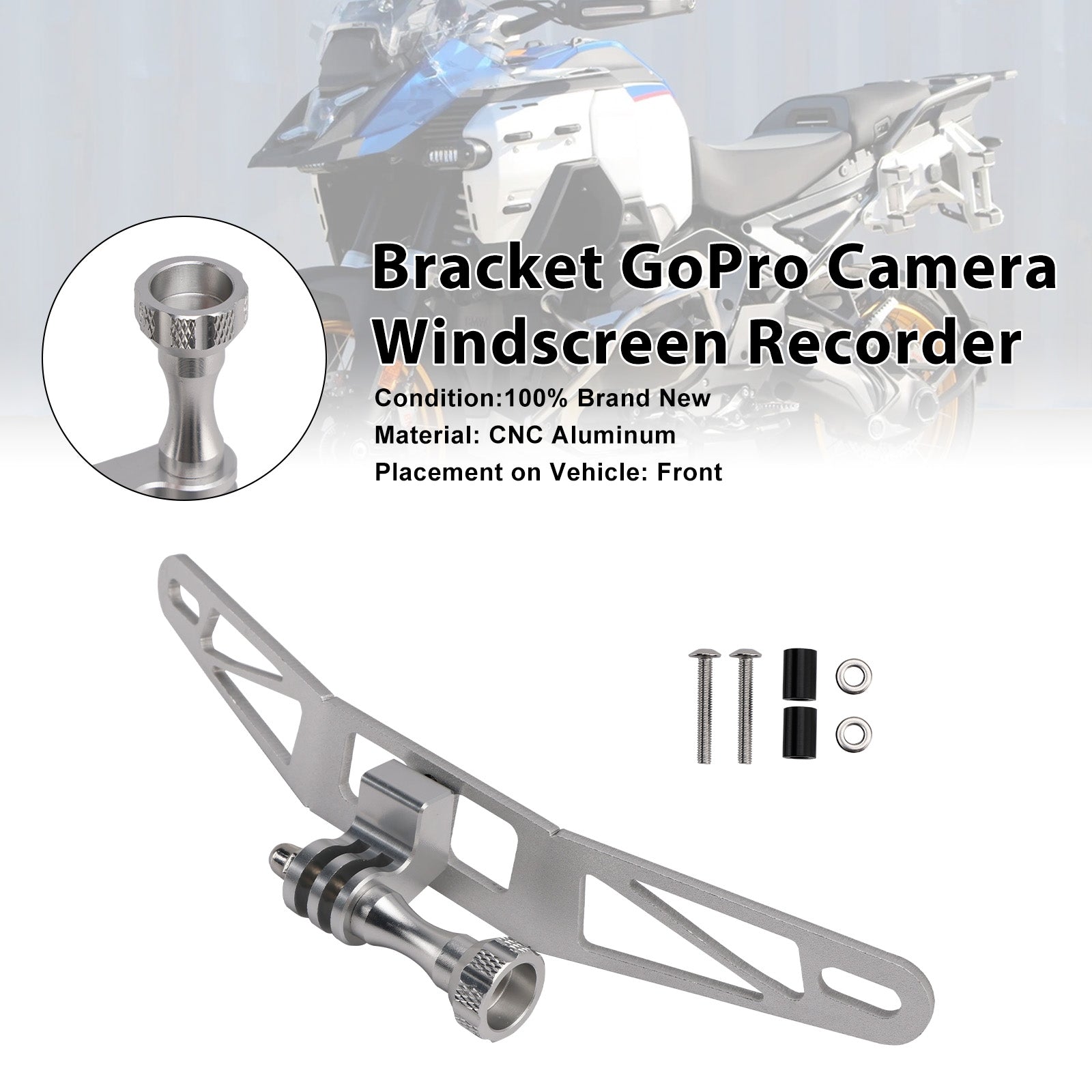 Bracket GoPro Camera Windscreen For BMW R1300GS S1000XR F900XR F850GS