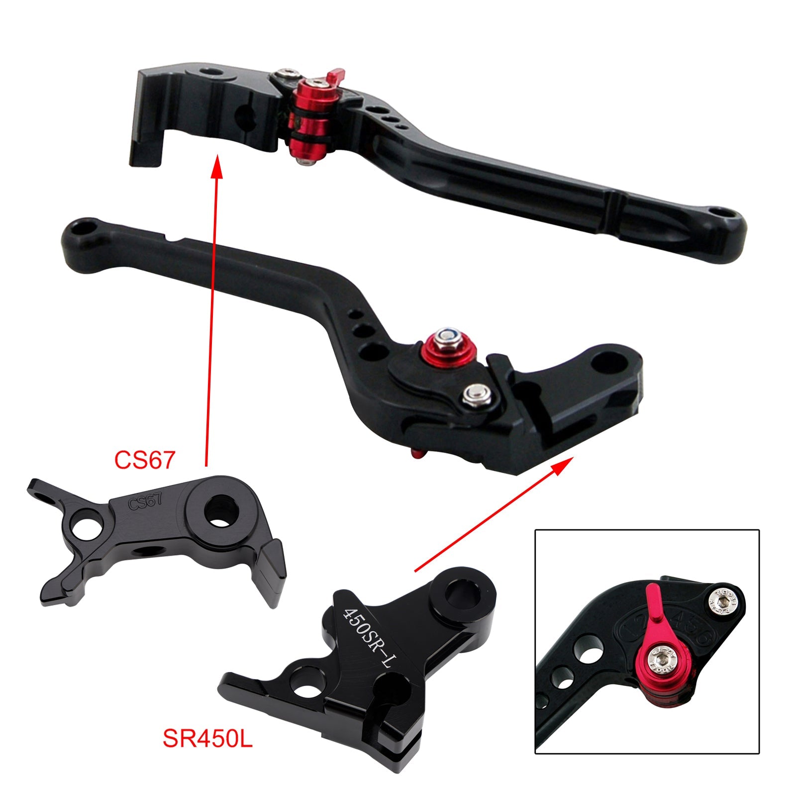 Long Clutch Brake Lever fit for VOGE DS900X 900DSX 2024-2026