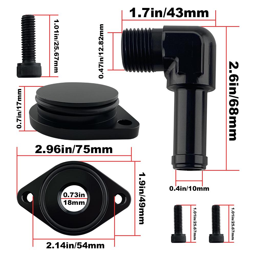 2011- 2024 Ford F250 6.7 Powerstroke CCV Reroute Kit + CCV Baffle Internal Catch Can