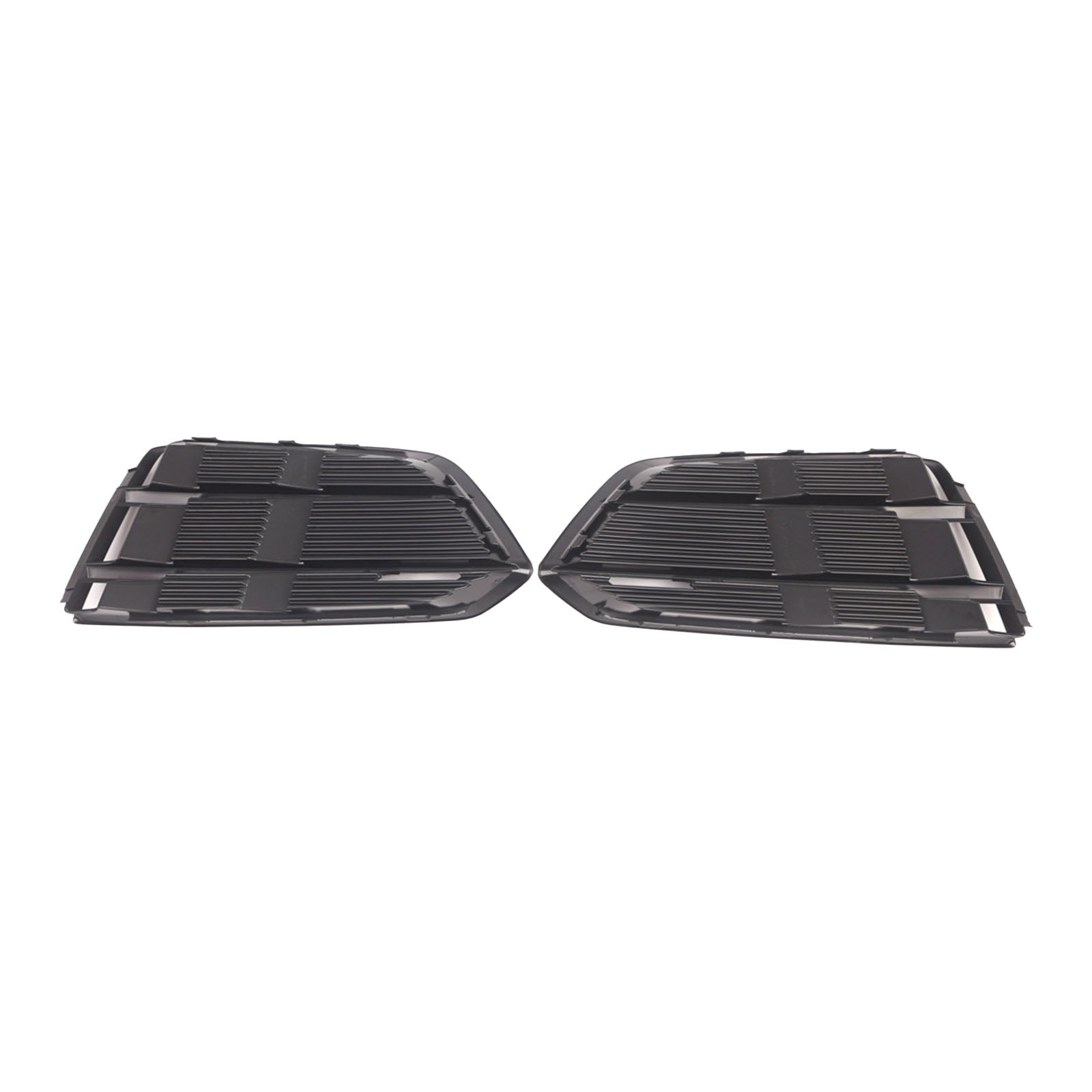 Black Front Bumper Fog Light Grille Grill Cover Bezel Fit Audi A5 2017-2019