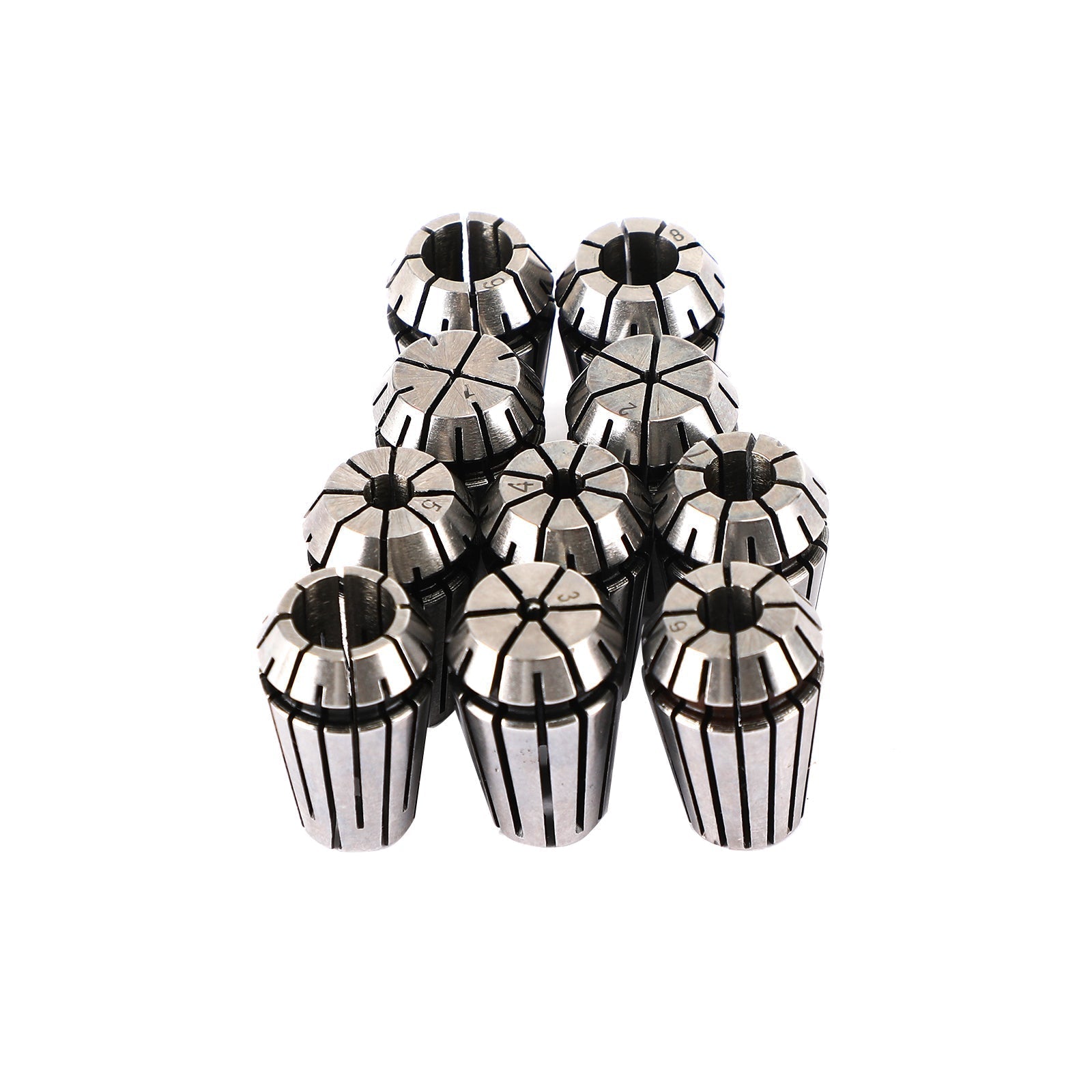 9Pcs ER16 Spring Collet Set For CNC Milling Lathe Tool Engraving Machine Steel