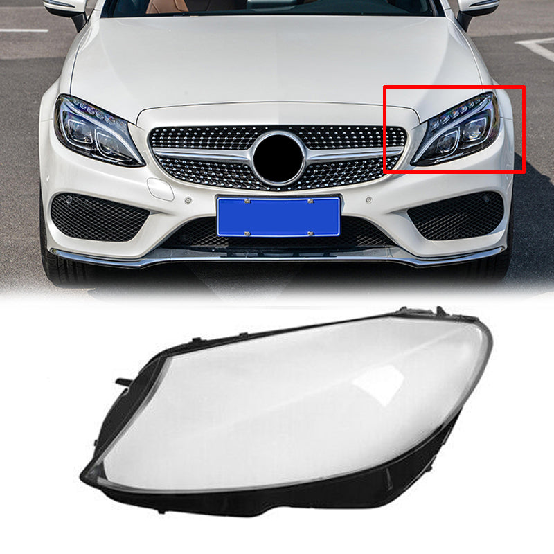 2015+ W205 C180 C200 C300 Left Side Headlight Cover Headlamp Lens Lenses generic