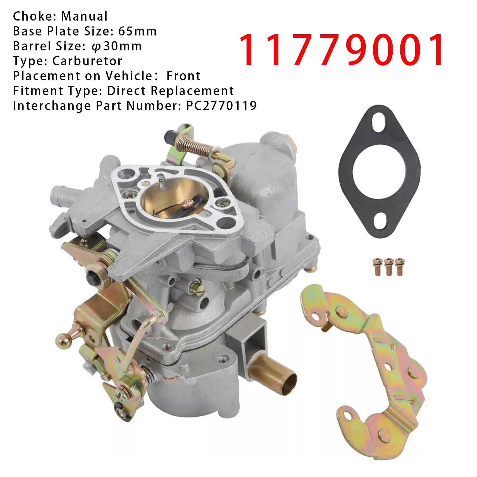 1961-1992 RENAULT R4 4L 4S and 4GTLCarburetor 11779001 PC2770119