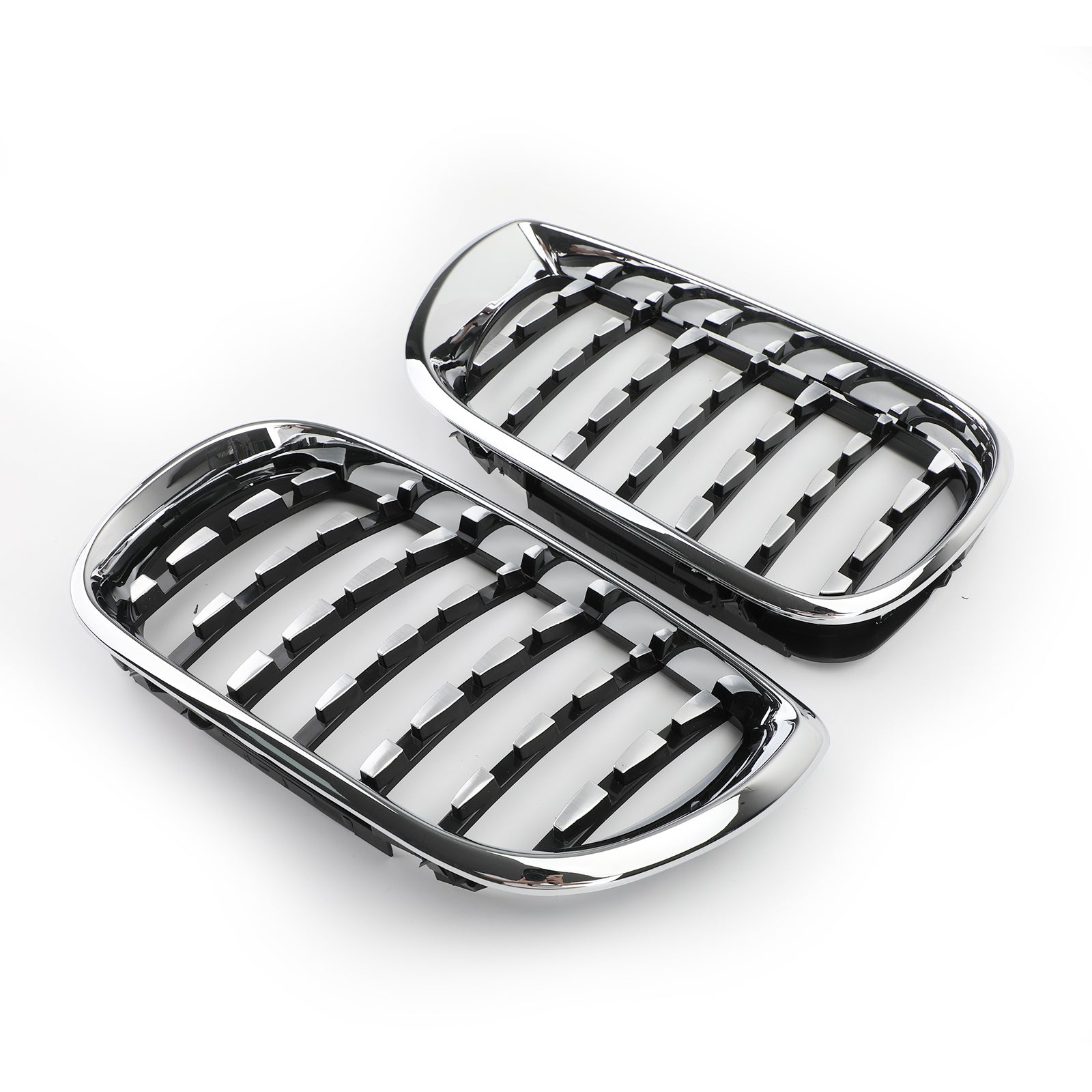 2002-2005 BMW E46 Saloon/Touring Facelift 4Dr Diamond Style Front Grille Black&Chrome/Chrome/Black Generic