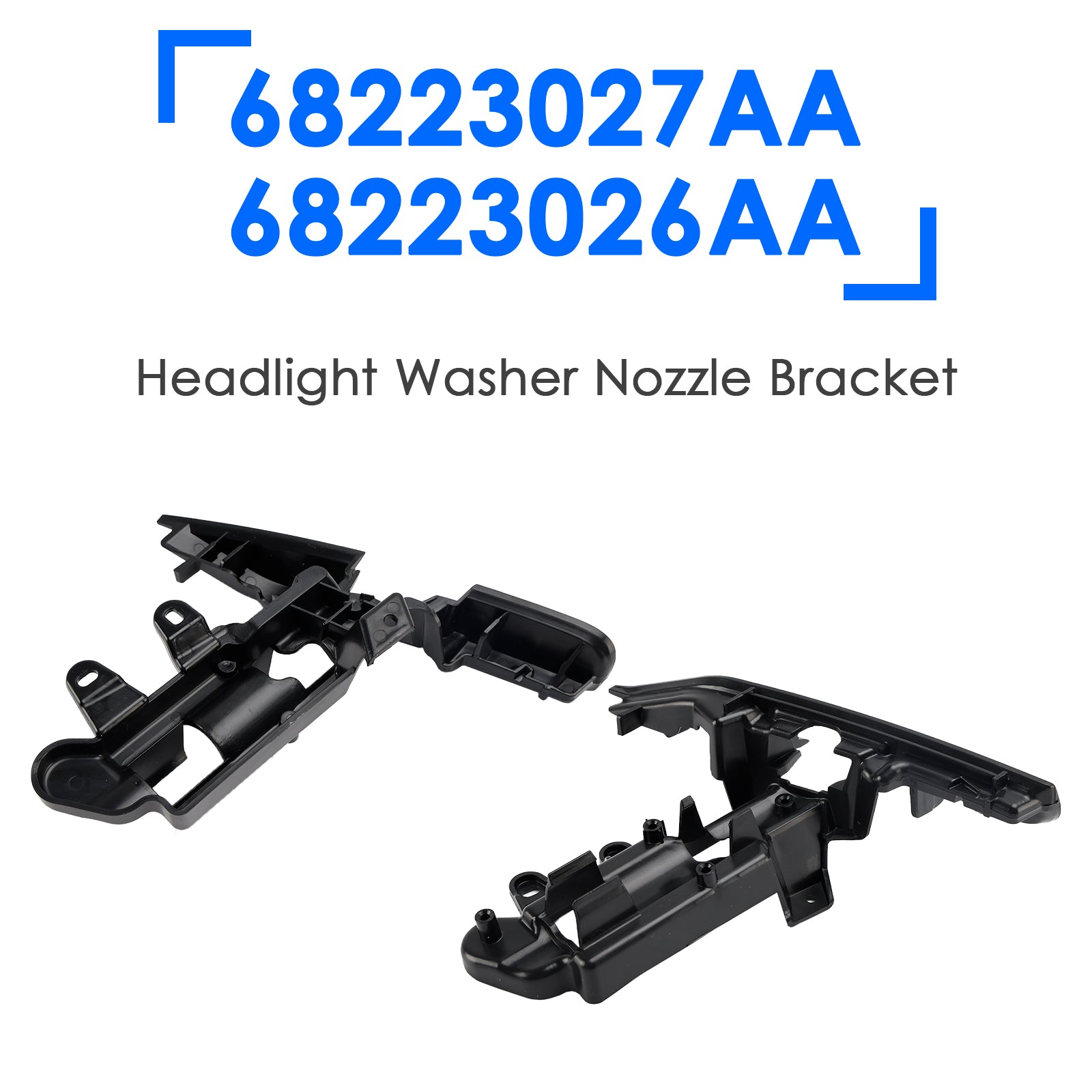 2014-2017 Jeep Grand Cherokee 2Pcs Headlight Washer Nozzle Bracket