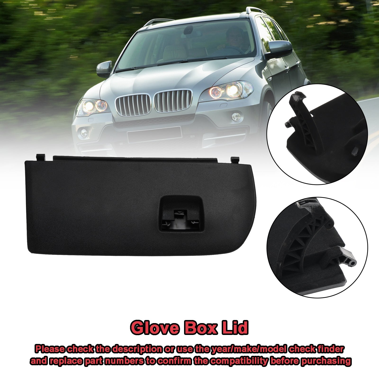 2014-2017 BMW X3 F25 Front Black Glove Box Lid 51166839000