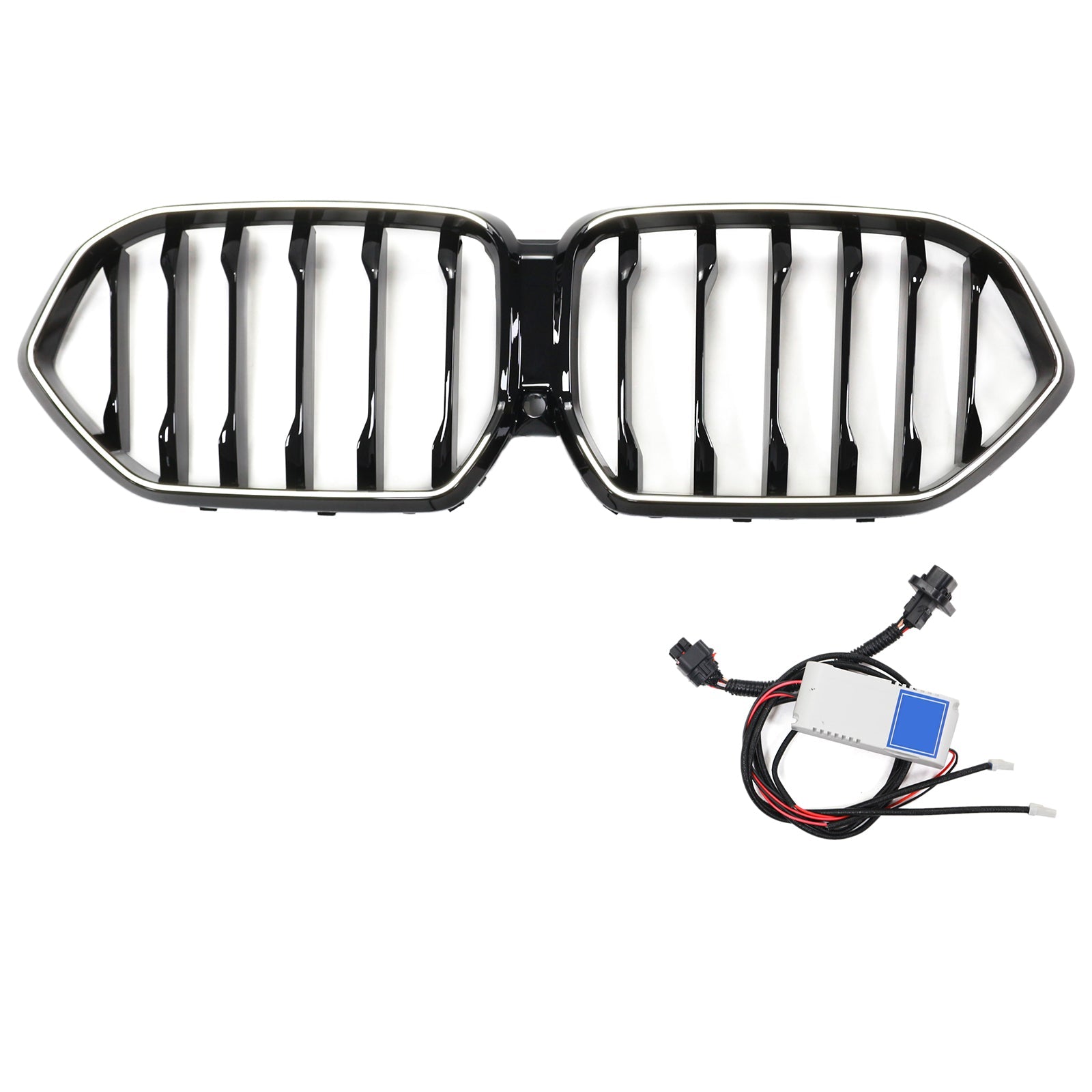2020-2022 BMW X6 G06 M50i W/Camera Hole Black Front Bumper Grille Grill
