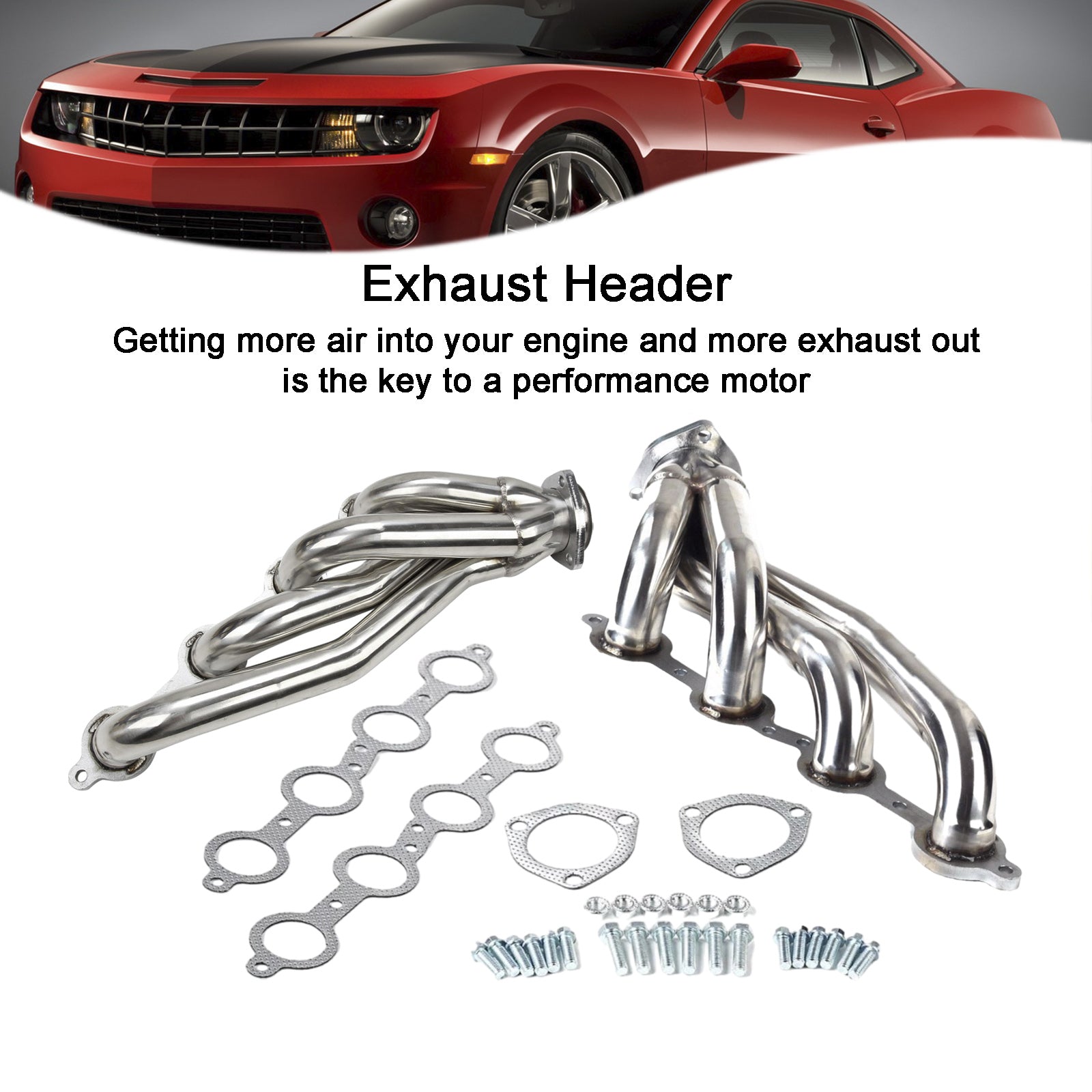 Header Manifold Exhaust Fit Chevy Chevelle Camaro LS1 LS2 LS3 LS6 LS7 Shorty