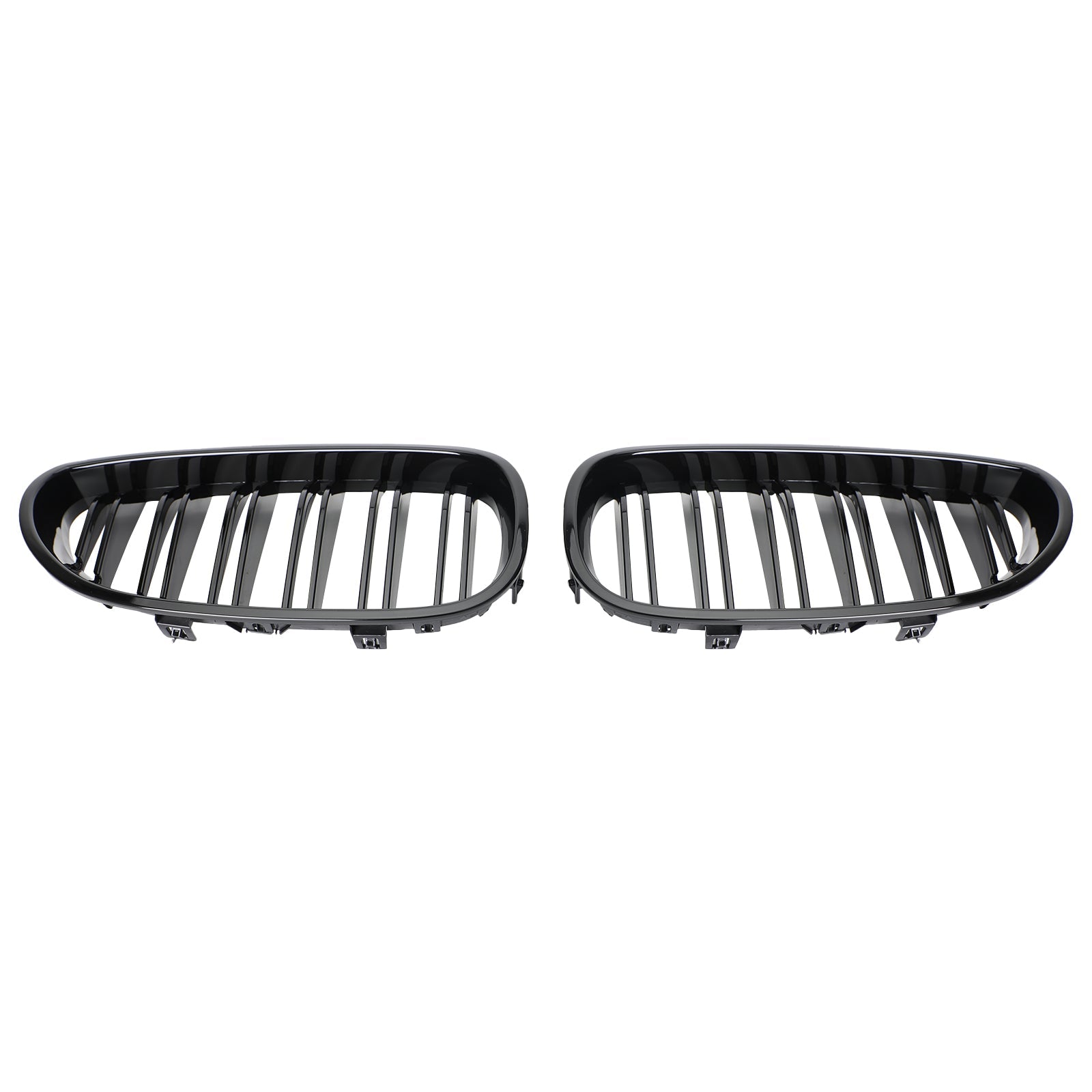 2004-2009 BMW E60 E61 M5 520i 530i Glossy Black Front Sport Kidney Grille ABS Generic