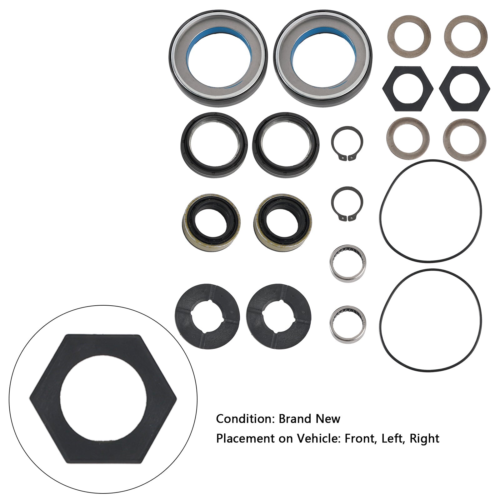 1998-2004 Dana 50 60 Front Axle Seal and Thrust Washer Kit