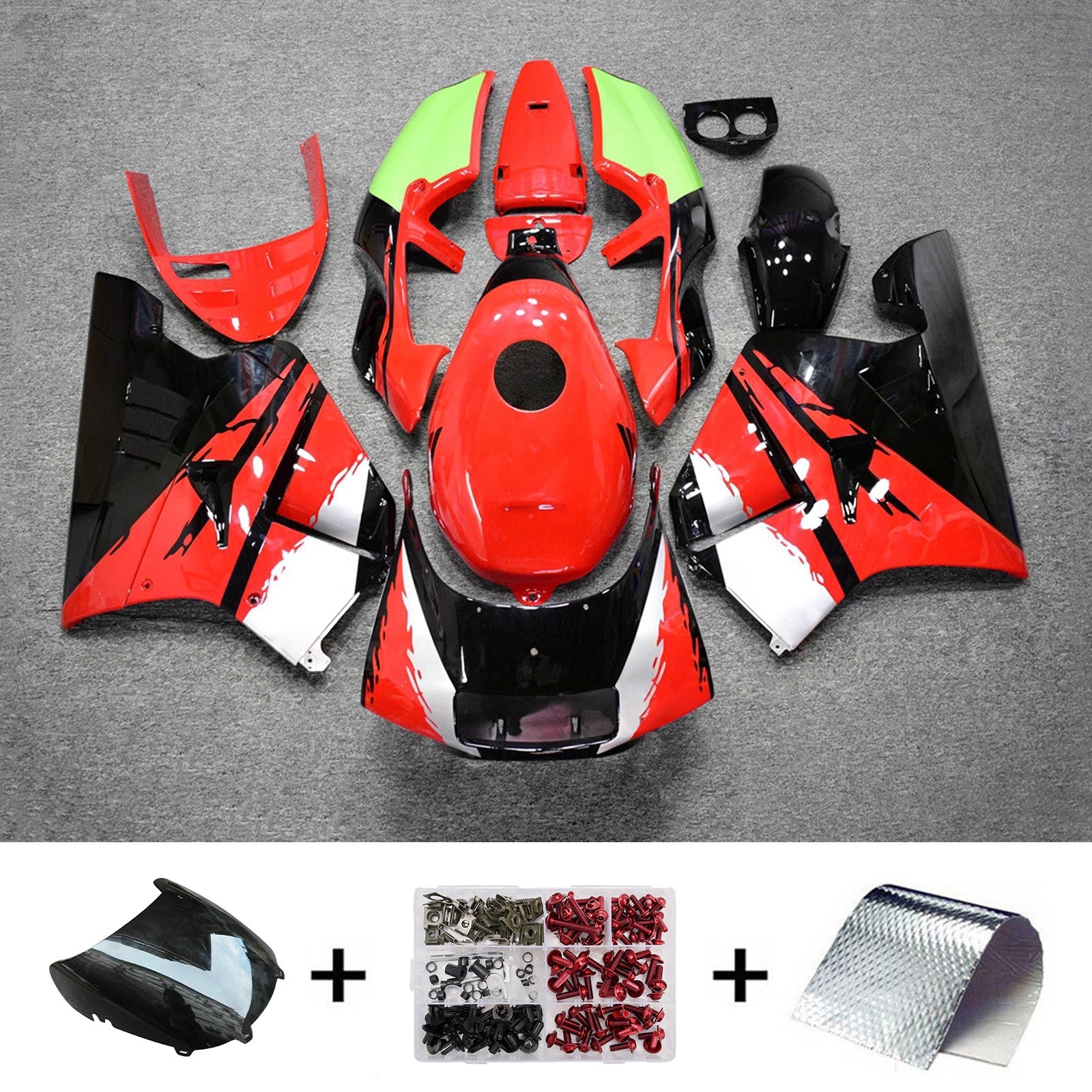 Injection Fairing Kit Bodywork Plastic ABS For Honda NSR250 PGM-3 1990-1993