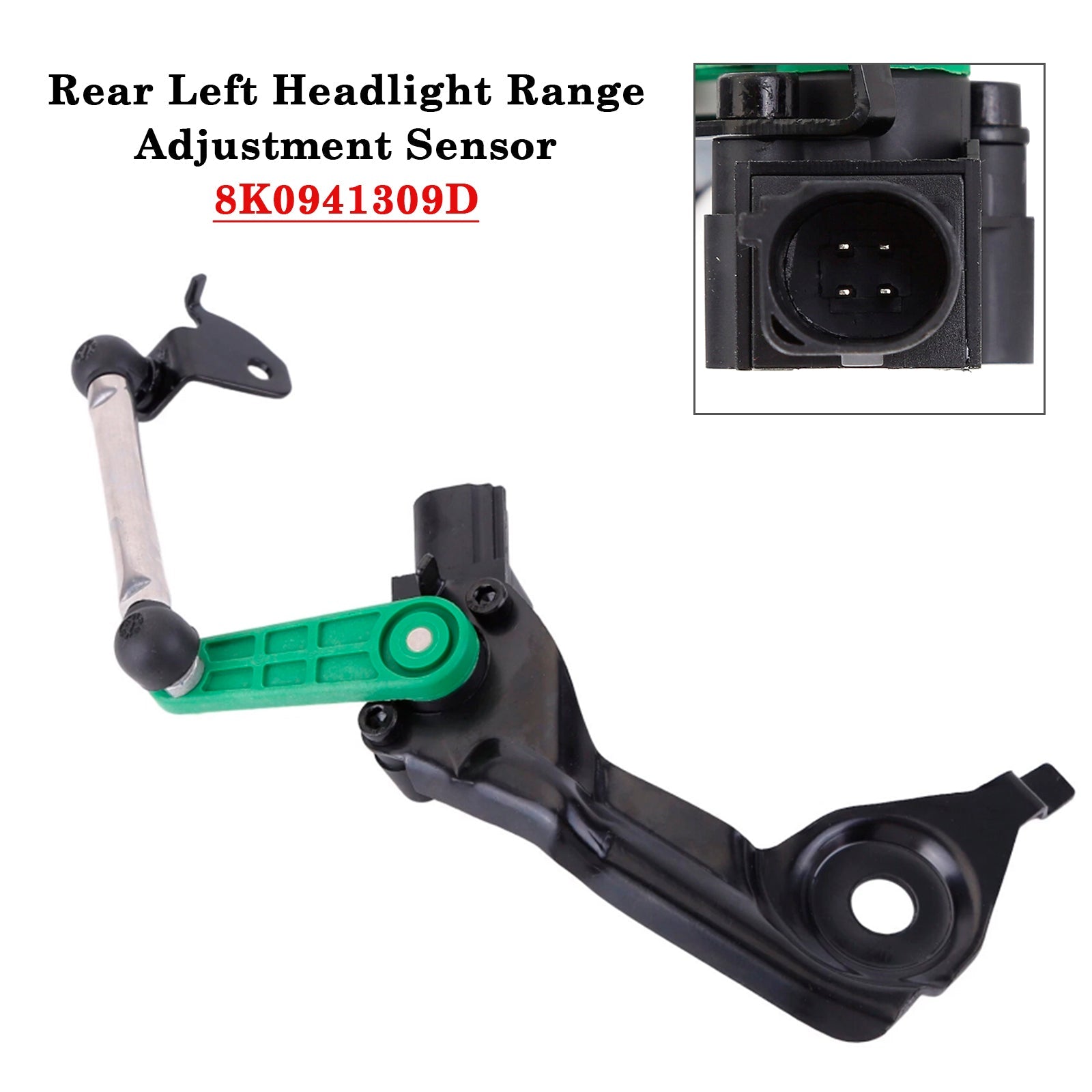 2007-2017 Audi A5 Headlight Range Adjustment Sensor Rear Left 8K0941309D