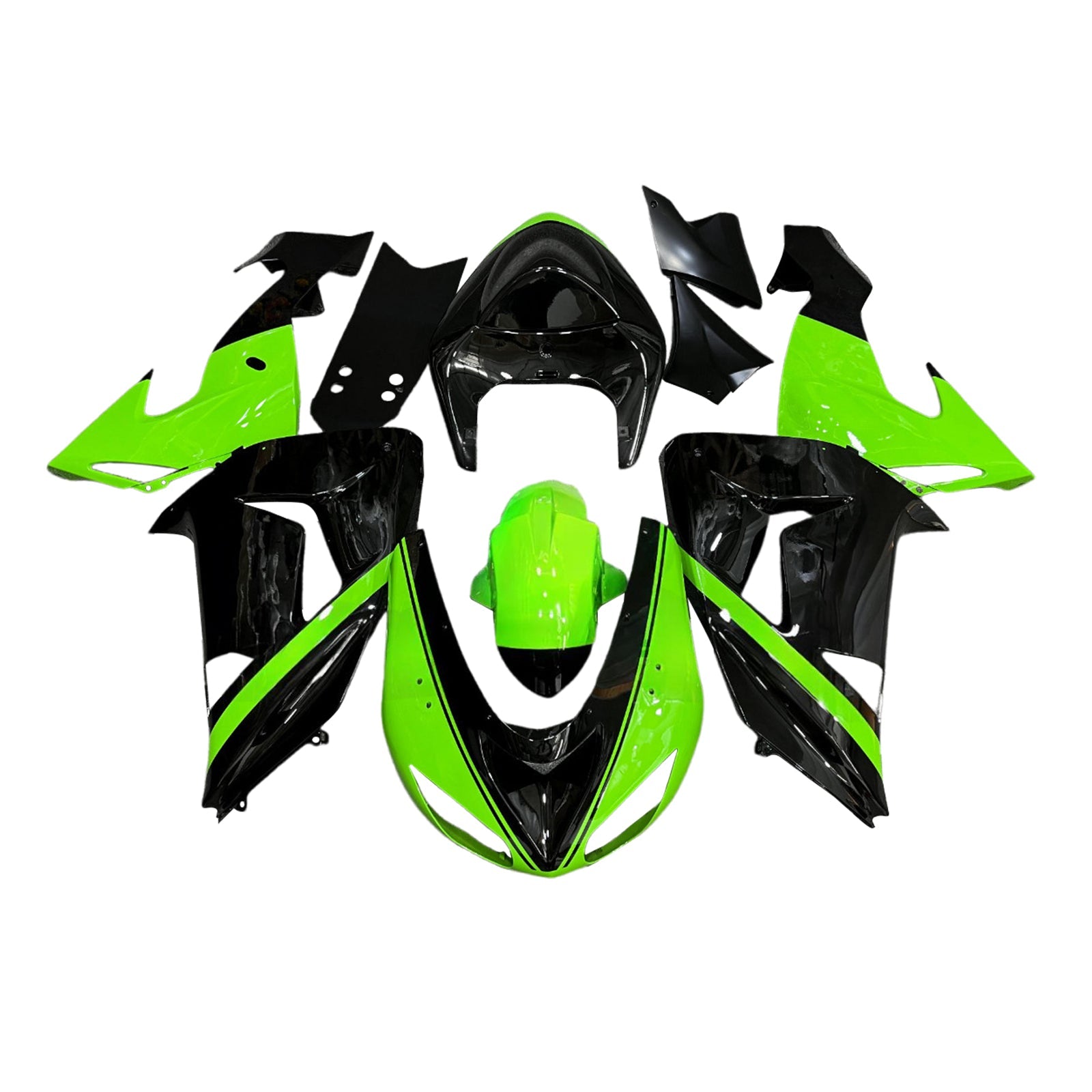 Injection Fairing Kit Bodywork Plastic ABS fit For Kawasaki ZX10R 2006-2007