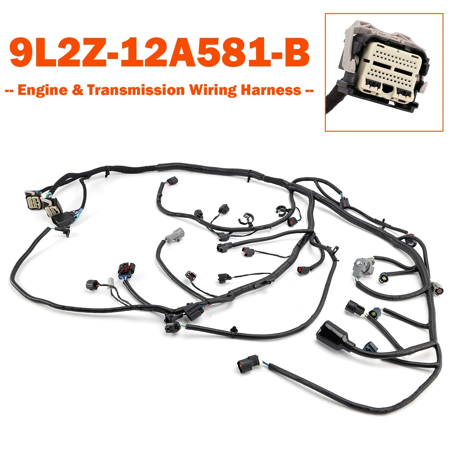 Engine & Transmission Wiring Harness 9L2Z-12A581-B for Ford Explorer 2010