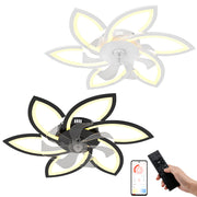 6-Speed Dimmable Quiet for Bedroom LED Ceiling Fan with Light App Control&Remote