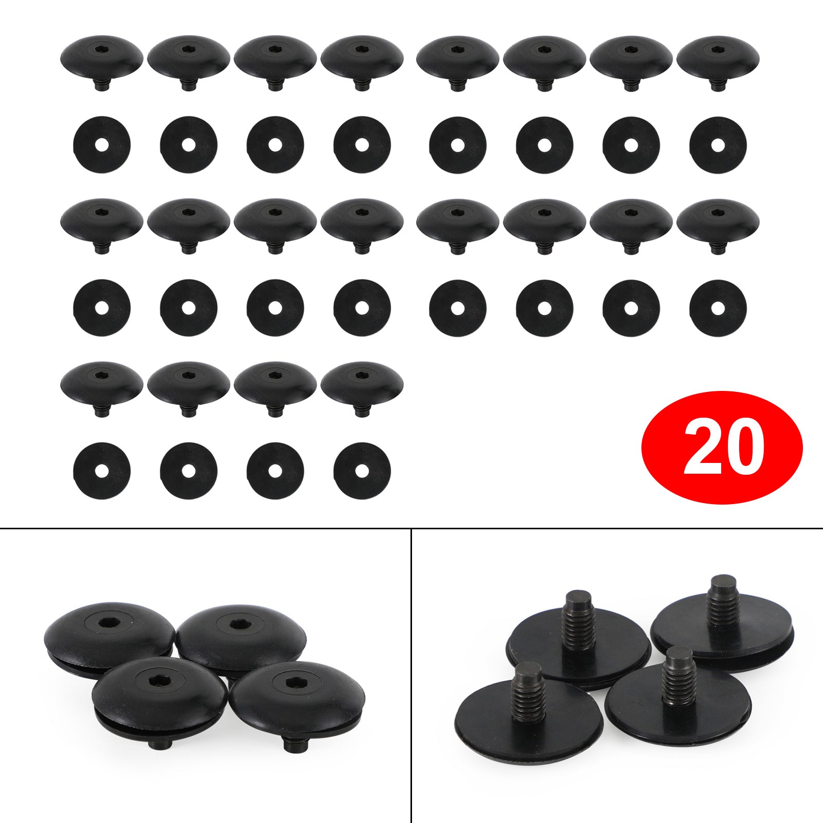 2012-2021 Ford Transit Custom 20PCS Roof Rack Hole Bolt Screw W/ Seal Gasket