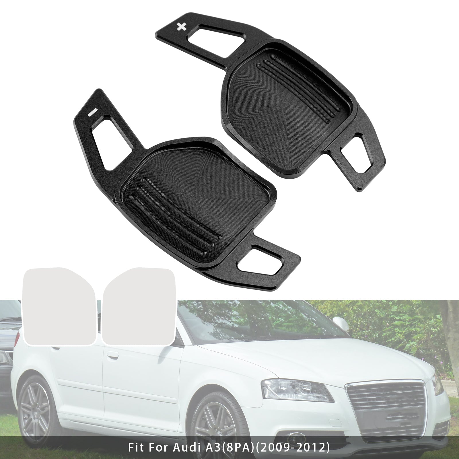 Steering Wheel Paddle Shifter For Audi A3 A4 A5 A6 TT Q5 08-14 Aluminium