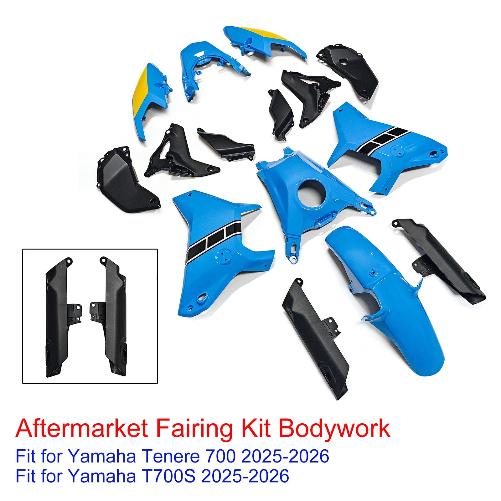 Injection Bodywork Fairing Kit for Yamaha Tenere 700 T700S 2025-2026
