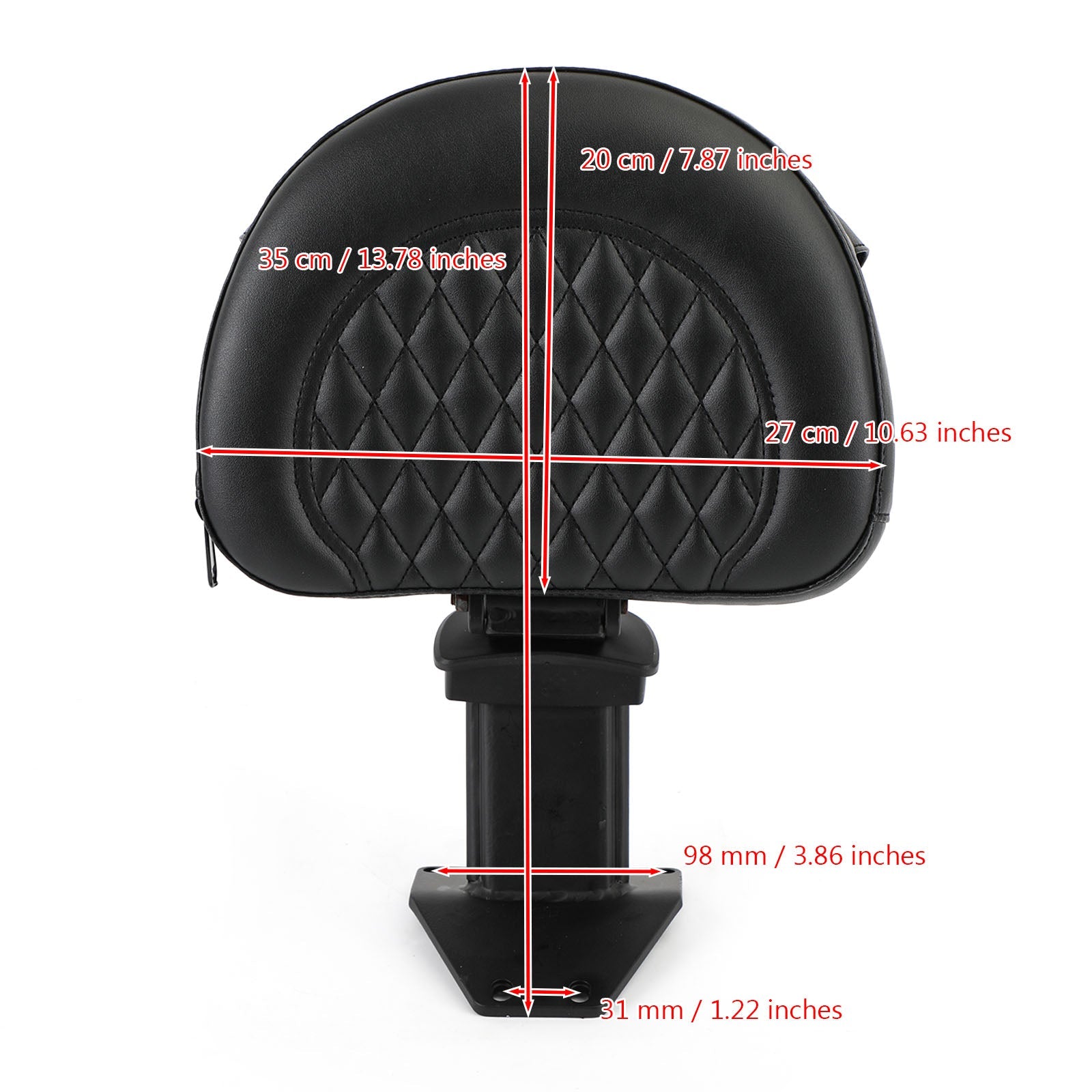 Adjustable Driver Backrest Back Rest fit for Honda Goldwing GL1800 2018-2020